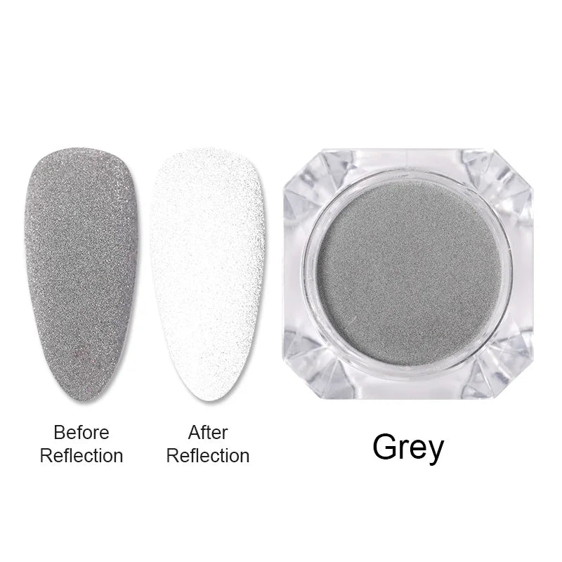 CrystalDust™ Reflective Chrome Nail Powder