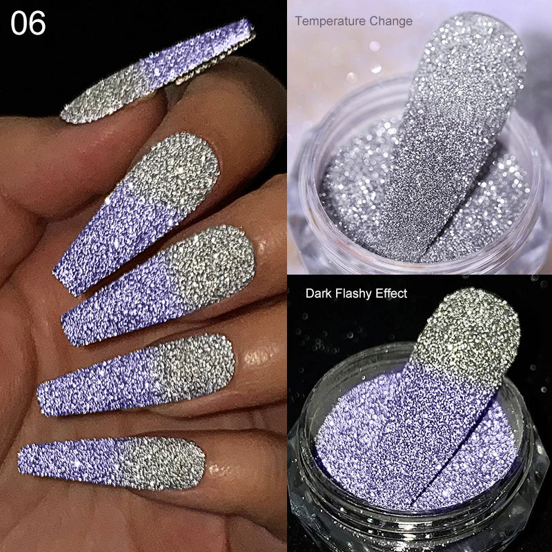 CrystalDust™ Reflective Chrome Nail Powder
