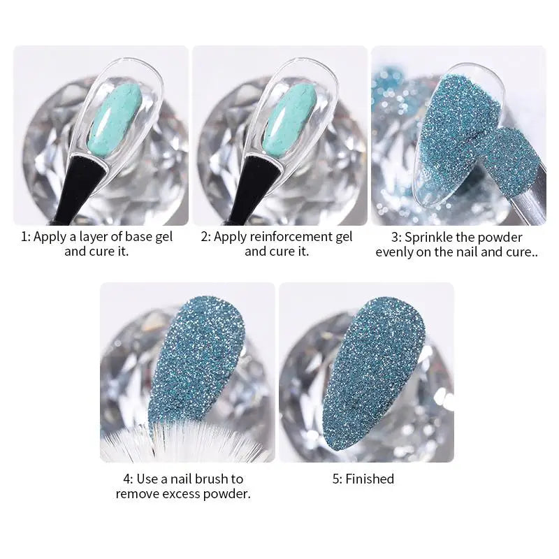 CrystalDust™ Reflective Chrome Nail Powder