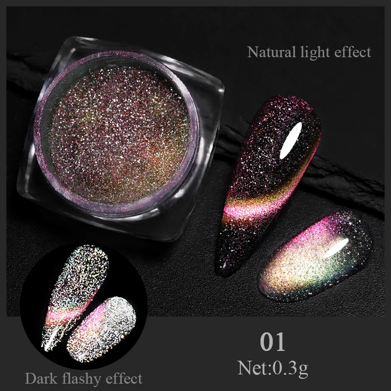 CrystalDust™ Reflective Chrome Nail Powder