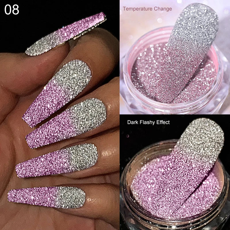 CrystalDust™ Reflective Chrome Nail Powder