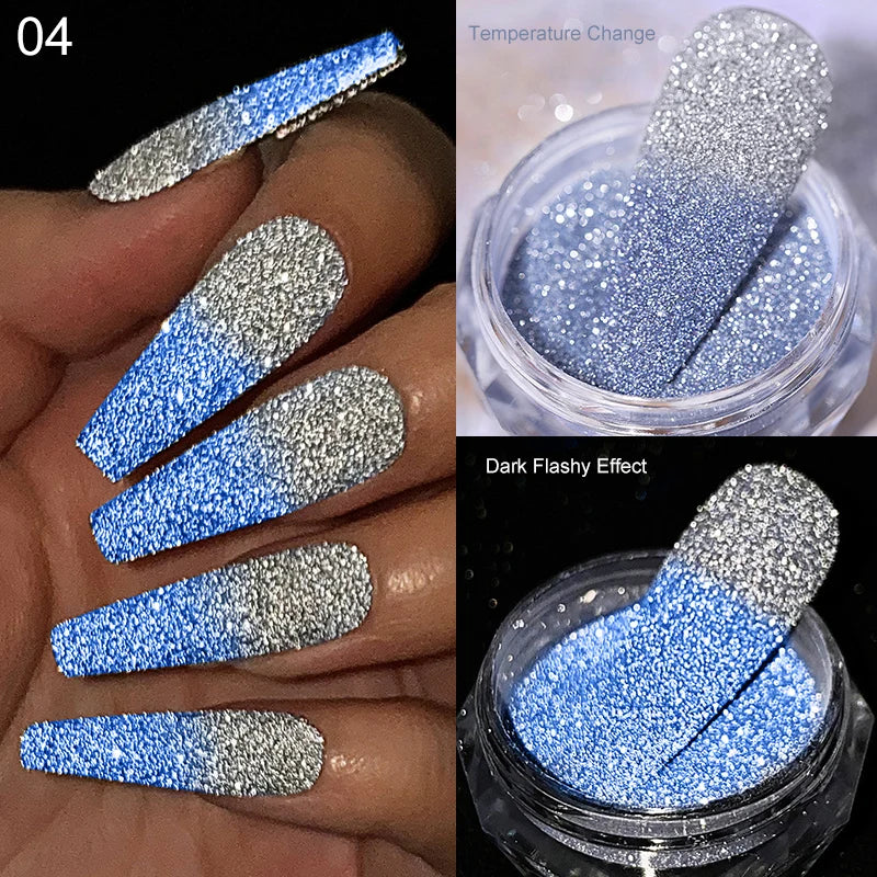 CrystalDust™ Reflective Chrome Nail Powder