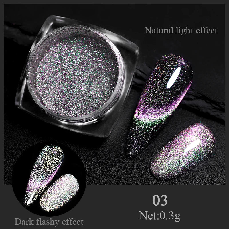 CrystalDust™ Reflective Chrome Nail Powder