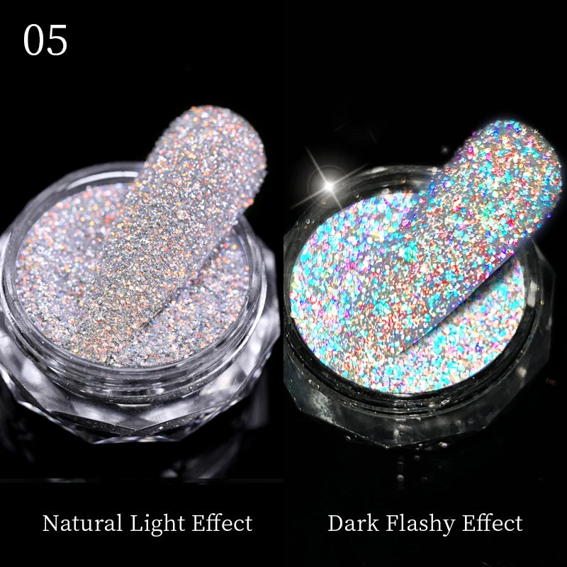 CrystalDust™ Reflective Chrome Nail Powder