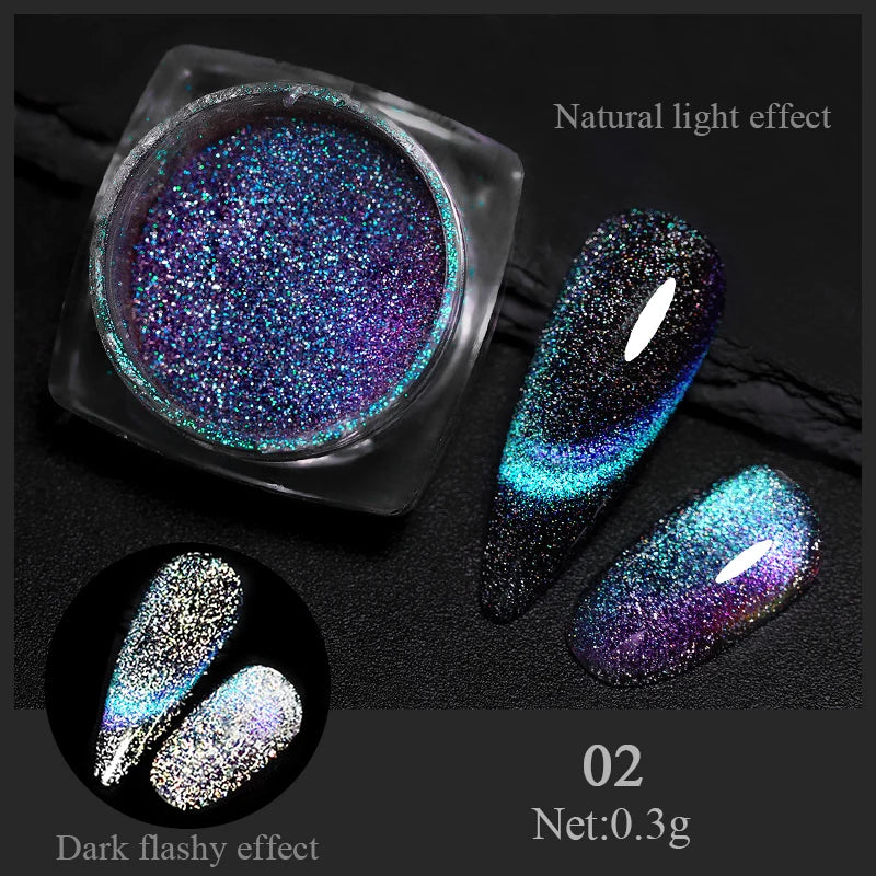 CrystalDust™ Reflective Chrome Nail Powder