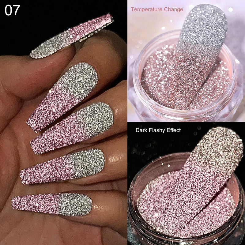 CrystalDust™ Reflective Chrome Nail Powder