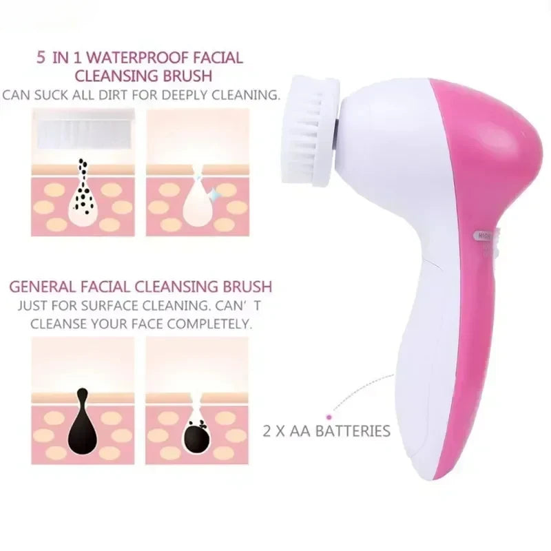 PurePulse™ 5-in-1 Facial Cleansing Brush