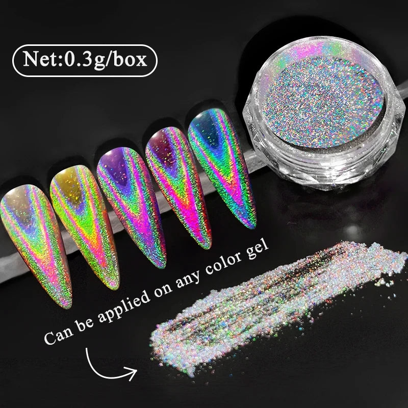 CrystalDust™ Reflective Chrome Nail Powder