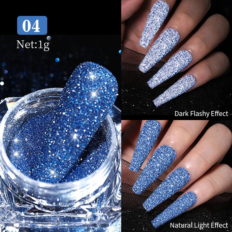 CrystalDust™ Reflective Chrome Nail Powder