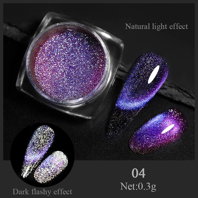 CrystalDust™ Reflective Chrome Nail Powder