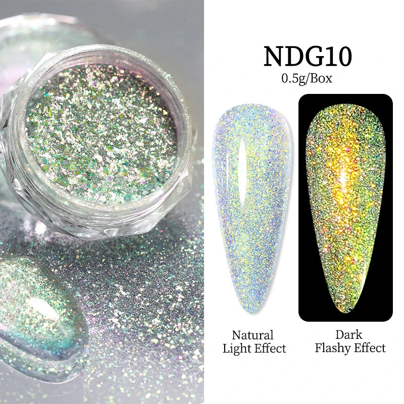 CrystalDust™ Reflective Chrome Nail Powder