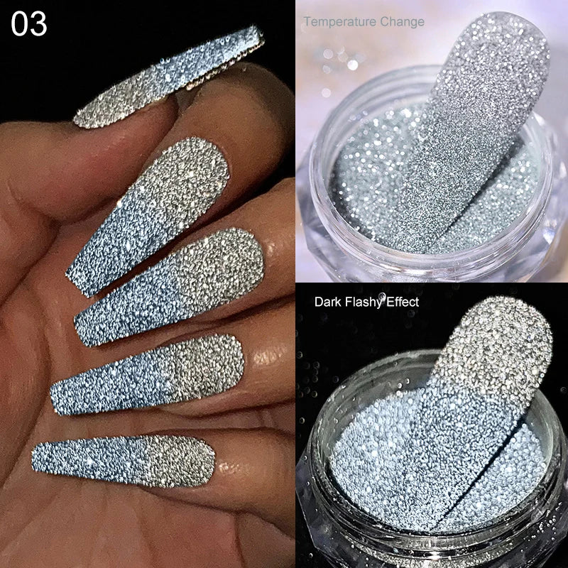 CrystalDust™ Reflective Chrome Nail Powder