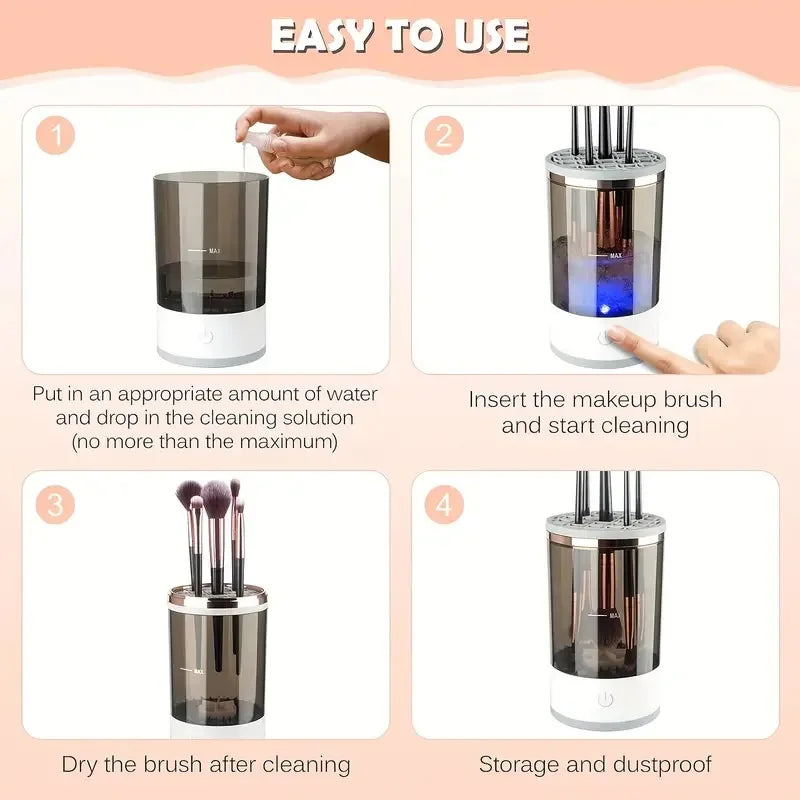 SpinFresh™ Electric Makeup Brush Cleaner