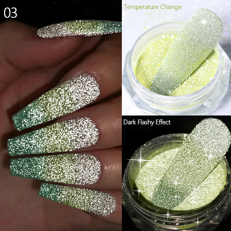 CrystalDust™ Reflective Chrome Nail Powder