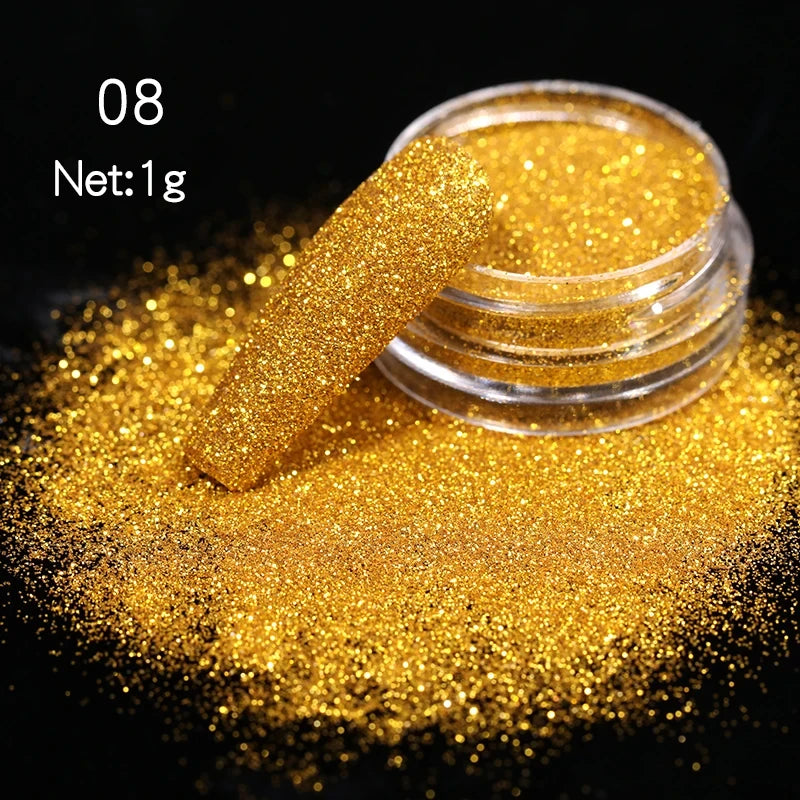 CrystalDust™ Reflective Chrome Nail Powder