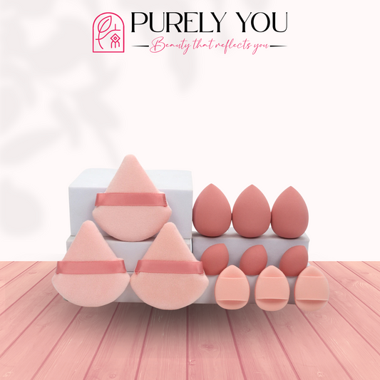 BlendBare™ 12-Piece Makeup Sponge & Puff Set