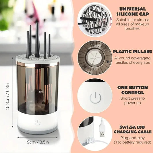 SpinFresh™ Electric Makeup Brush Cleaner