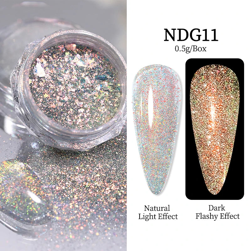 CrystalDust™ Reflective Chrome Nail Powder