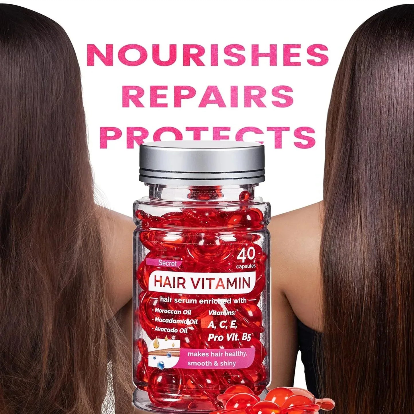 GlowCaps™ Moroccan Argan Hair Repair Capsules