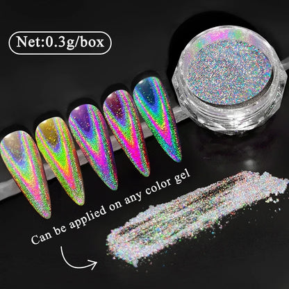 CrystalDust™ Reflective Chrome Nail Powder