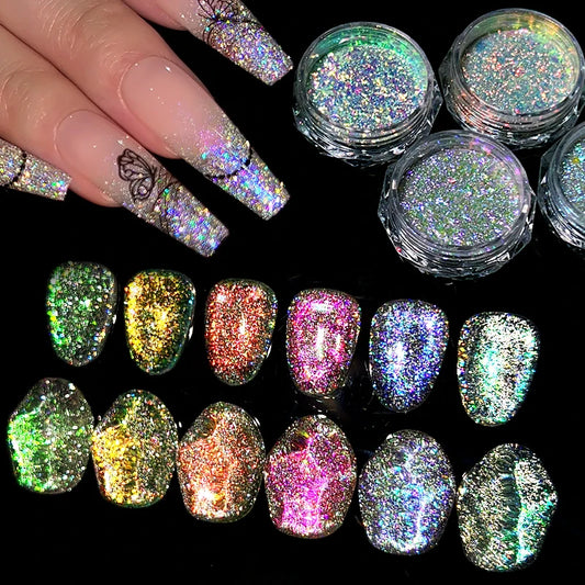 CrystalDust™ Reflective Chrome Nail Powder